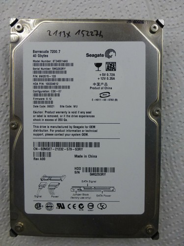 Seagate barracuda 7200 - 7200.7, 40gb
