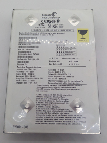 Seagate 40gb ide - ide,