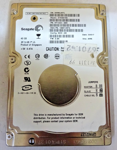 Seagate 40gb st94019a ide - *st94019a*,