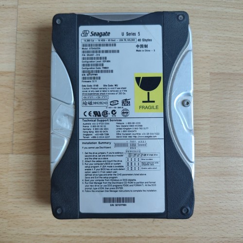 Seagate 40gb ide 5 - 40gb, 3.5