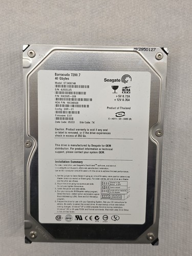 Seagate barracuda 7200 40gb - seagate,