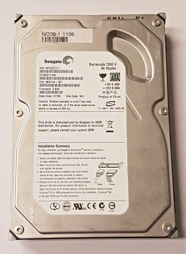 Sata seagate barracuda - 40,