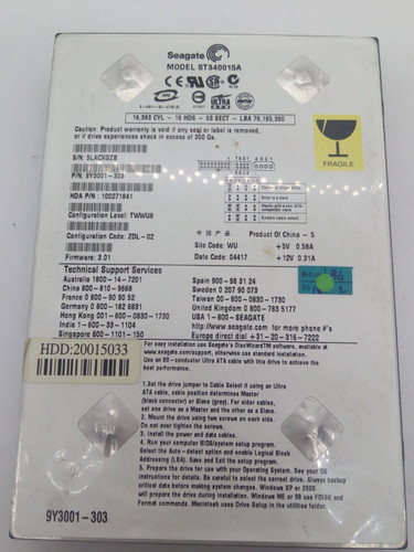 Seagate 40gb ide - seagate,