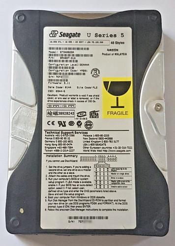 Ide seagate series 5 - u,