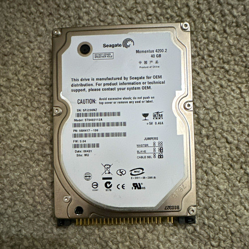 Seagate momentus 4200 40gb - seagate,