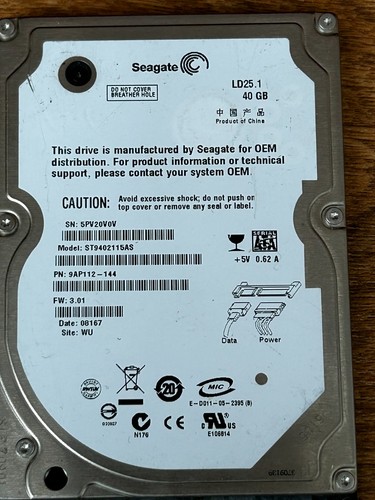 Seagate 40gb ssd interne - seagate,