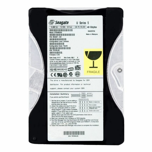 Festplatte seagate 40gb - seagate,