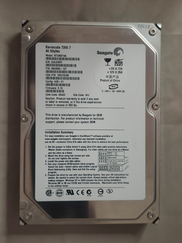 Seagate barracuda 40gb - 40gb, 3.5"