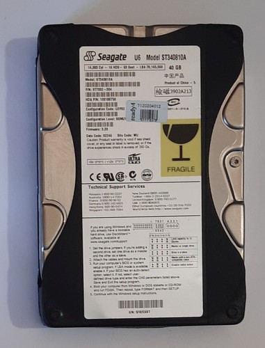 Seagate st340810a ide - seagate,