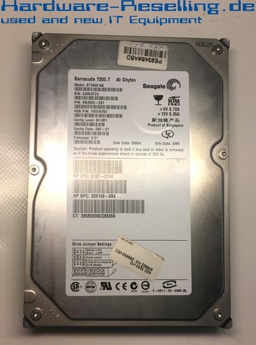 Seagate 40gb ide - 7,2k,
